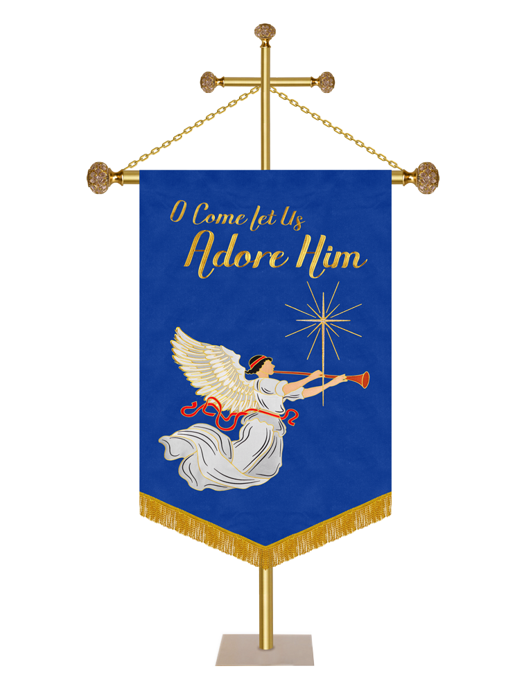 Estandarte de la Iglesia de Adviento - Oh, venid y adorémosle