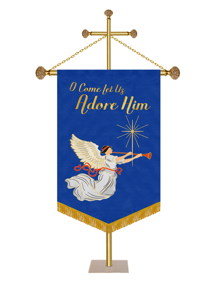Estandarte de la Iglesia de Adviento - Oh, venid y adorémosle