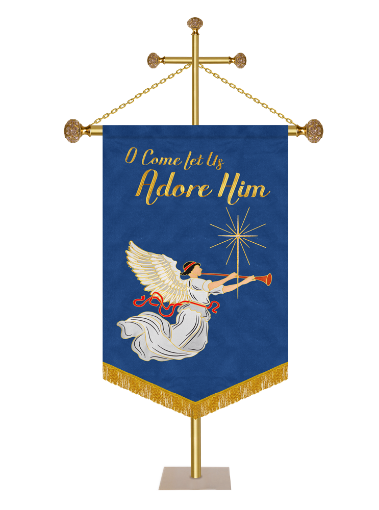 Estandarte de la Iglesia de Adviento - Oh, venid y adorémosle