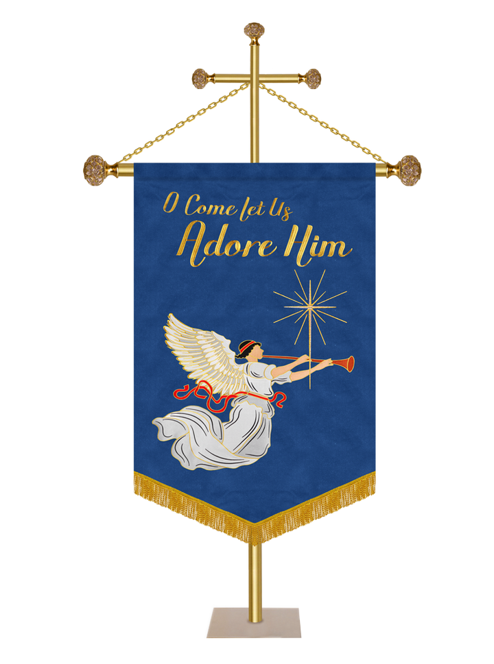 Estandarte de la Iglesia de Adviento - Oh, venid y adorémosle