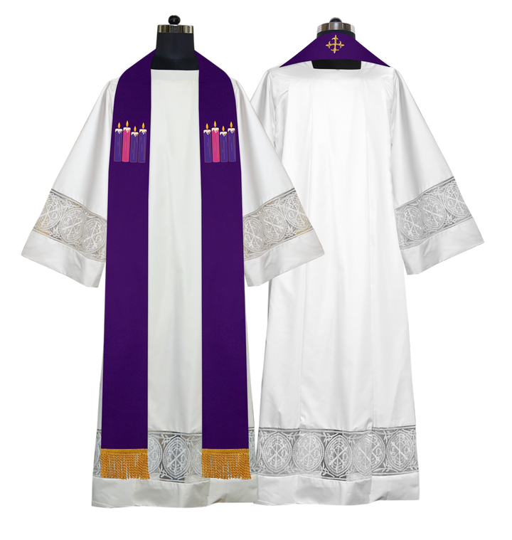 Advent Clergy Stole - Gloria