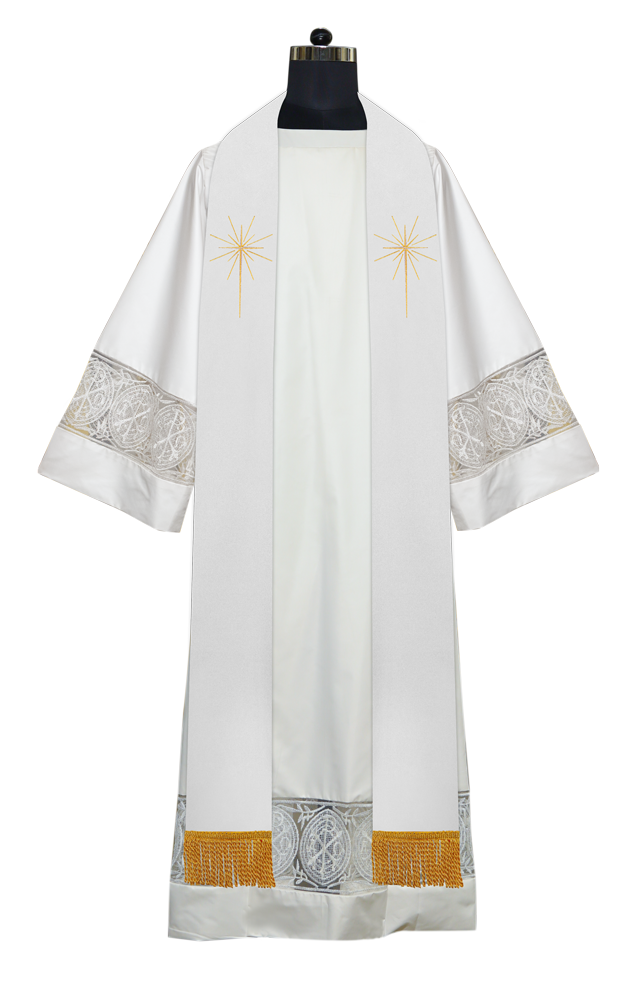 Christmas Clergy Stole - O Come Let Us Adore Him