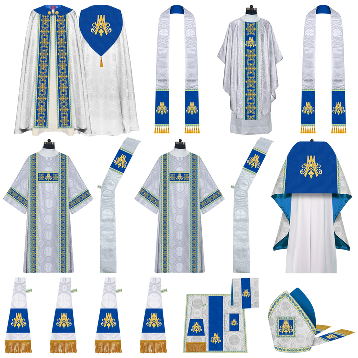 Marian Adorned Gothic Highline Mass Set Vestment