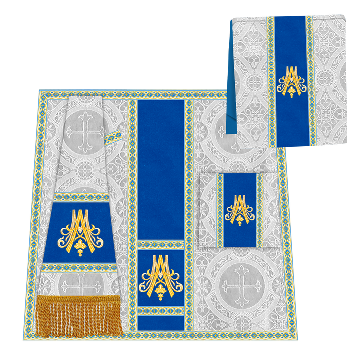 Marian Gothic Cope Vestment with Trims