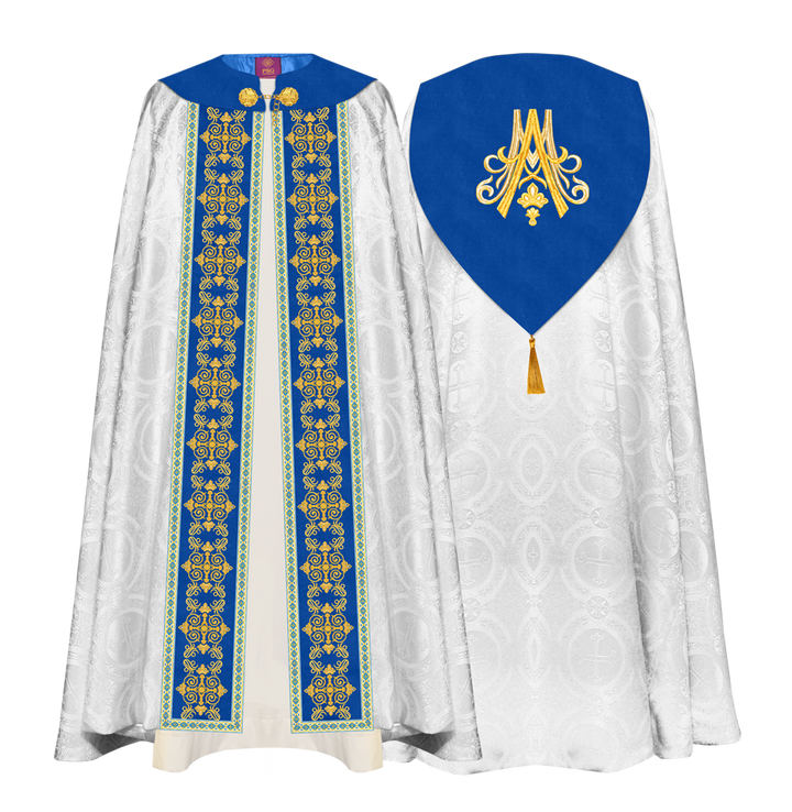 Marian Gothic Cope Vestment with Trims