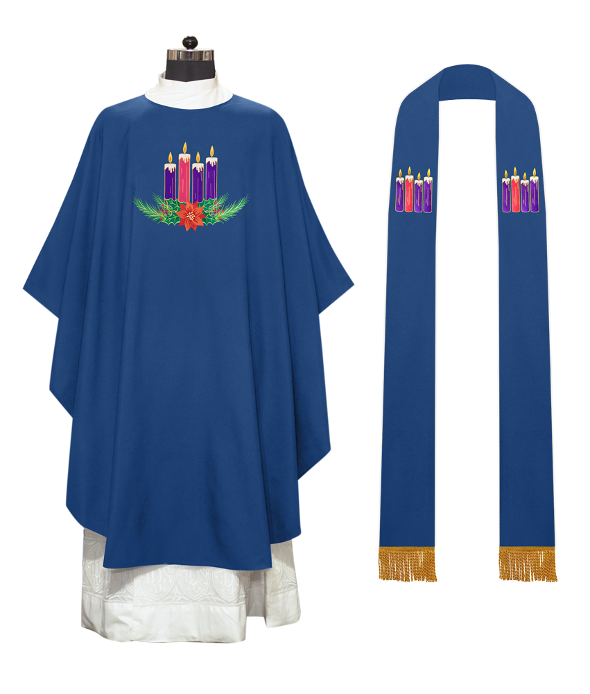 Advent Gothic Chasuble - Gloria