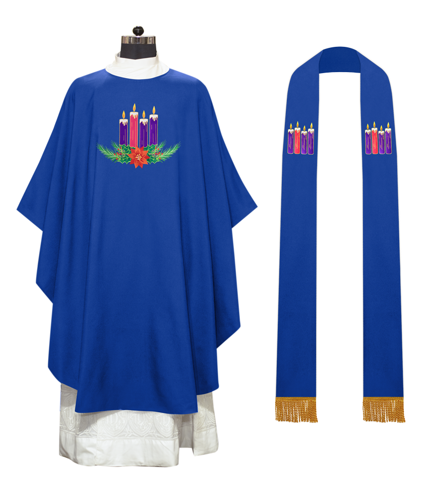 Advent Gothic Chasuble - Gloria