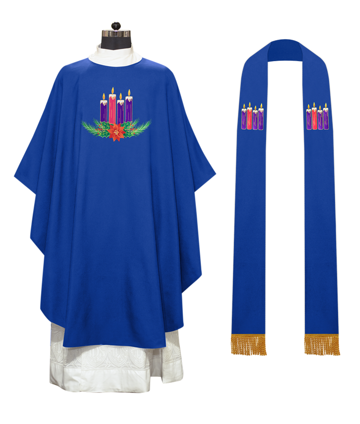 Advent Gothic Chasuble - Gloria