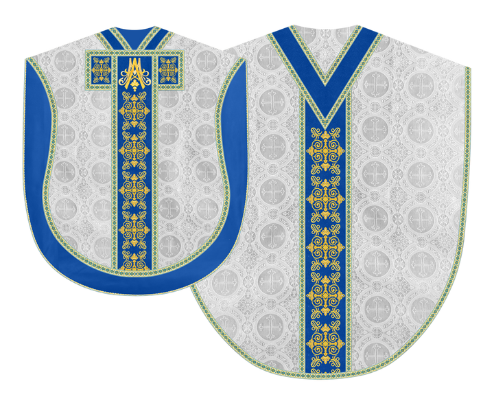 Marian Borromean Chasuble Vestment