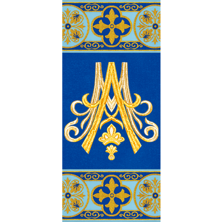 Marian Clergy Stole with Braided Orphrey