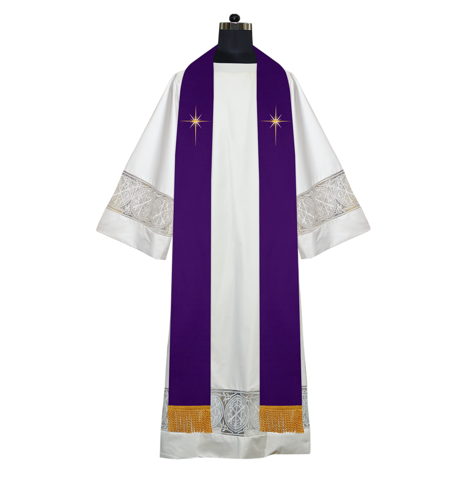 Advent Clergy stole - Silent Night