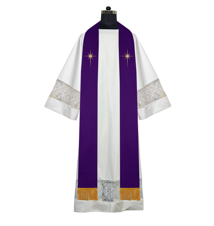 Advent Clergy stole - Silent Night