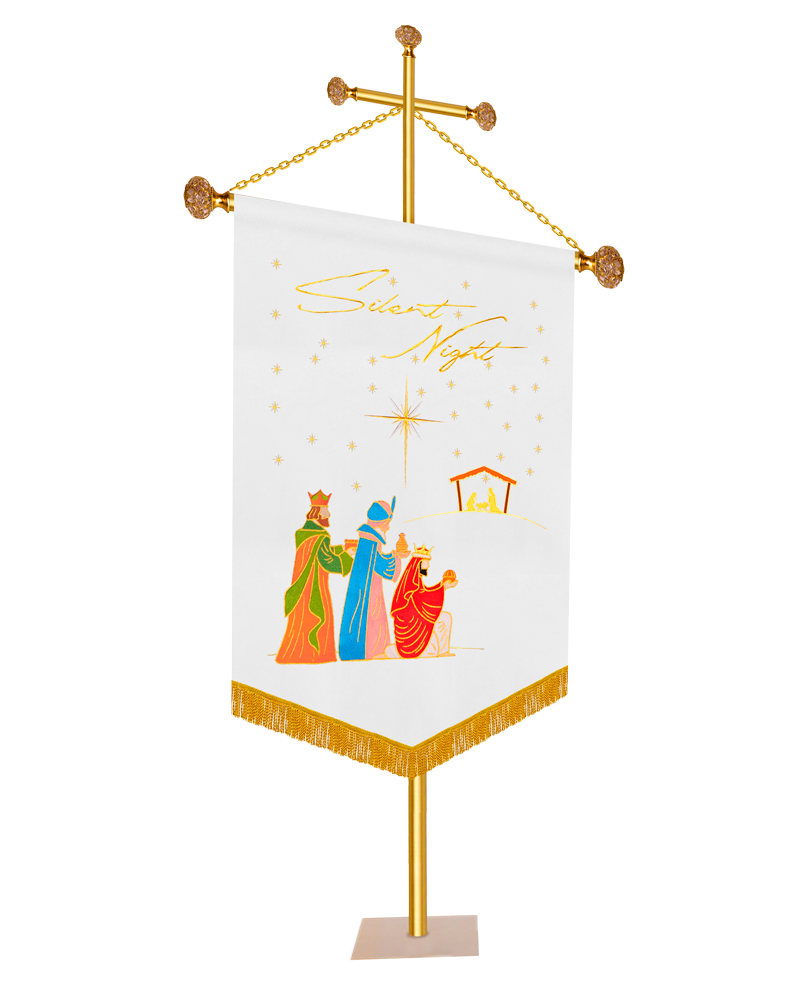 Christmas Church Banner - Silent Night