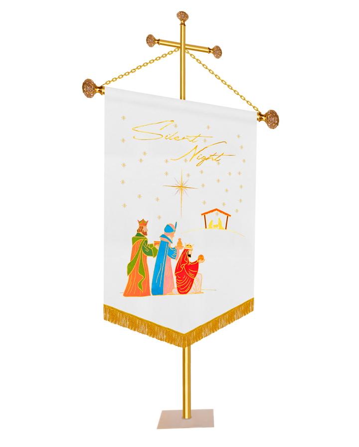 Christmas Church Banner - Silent Night