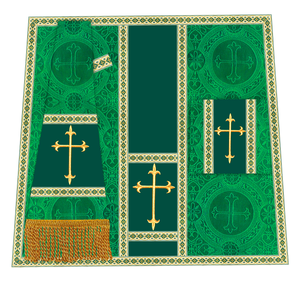 Borromean Chasuble Vestment Adorned With Woven Braids