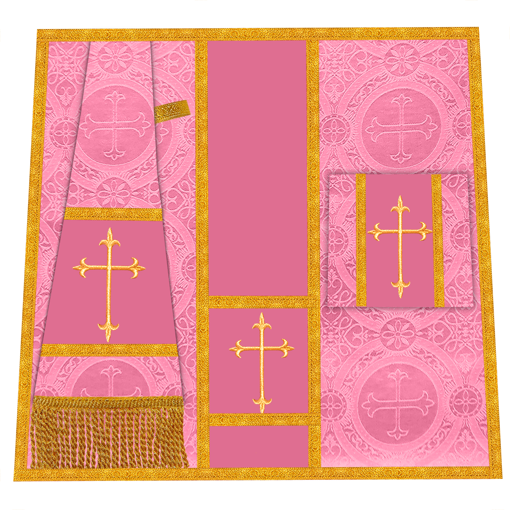 Pugin Chasuble with Braided Orphrey
