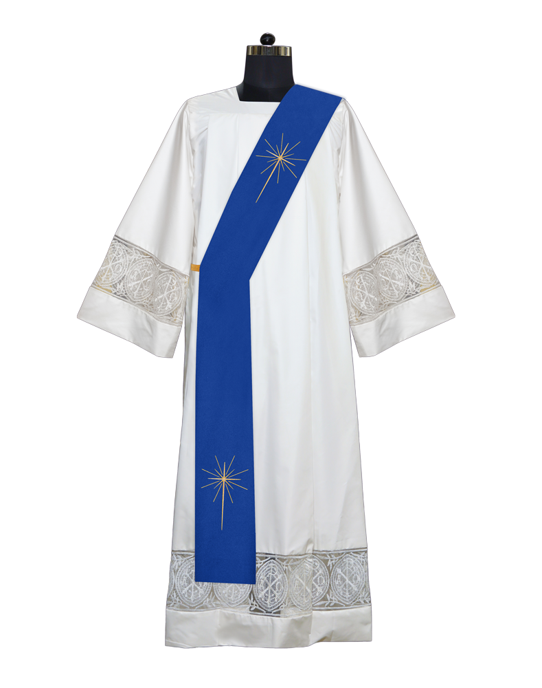 Advent Deacon Stole - O Come let Us Adore Him