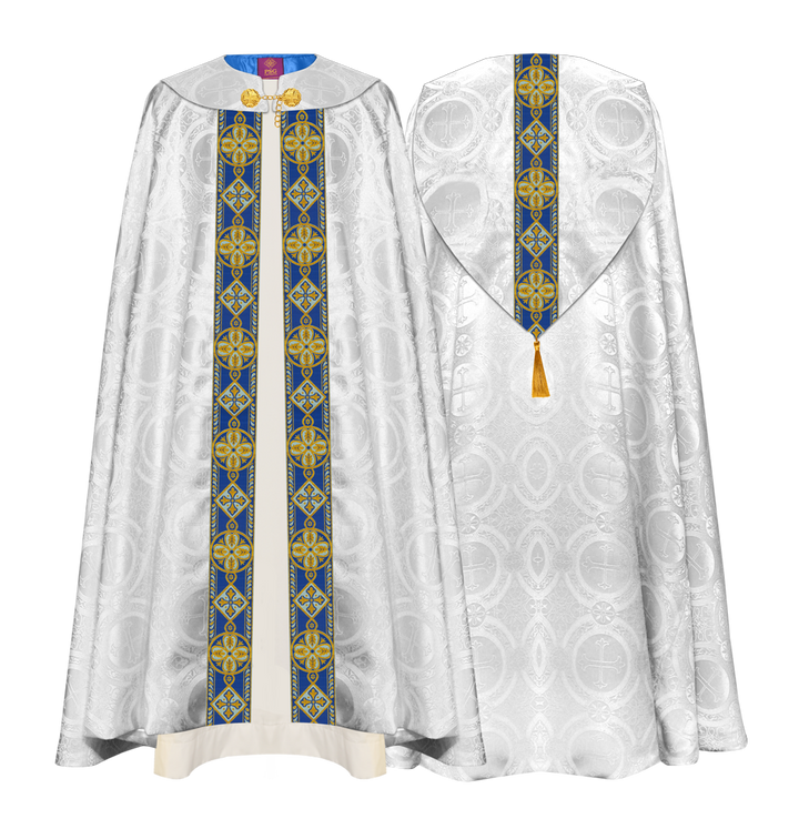 Marian Gothic Cope with Woven braids