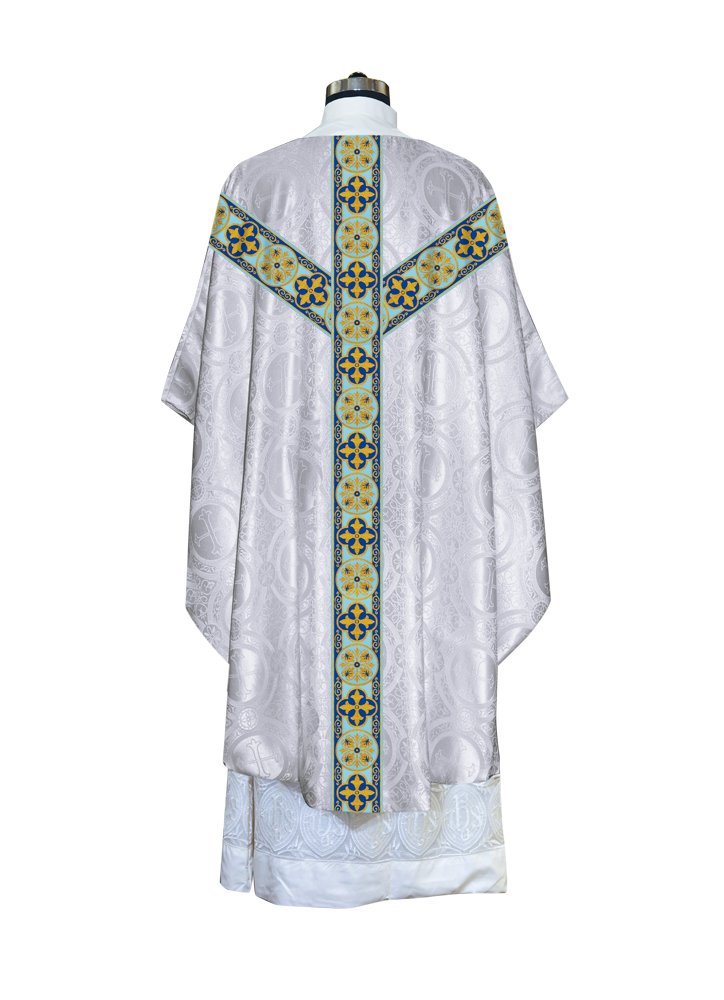 Gothic Chasuble Vestments with Braided trims