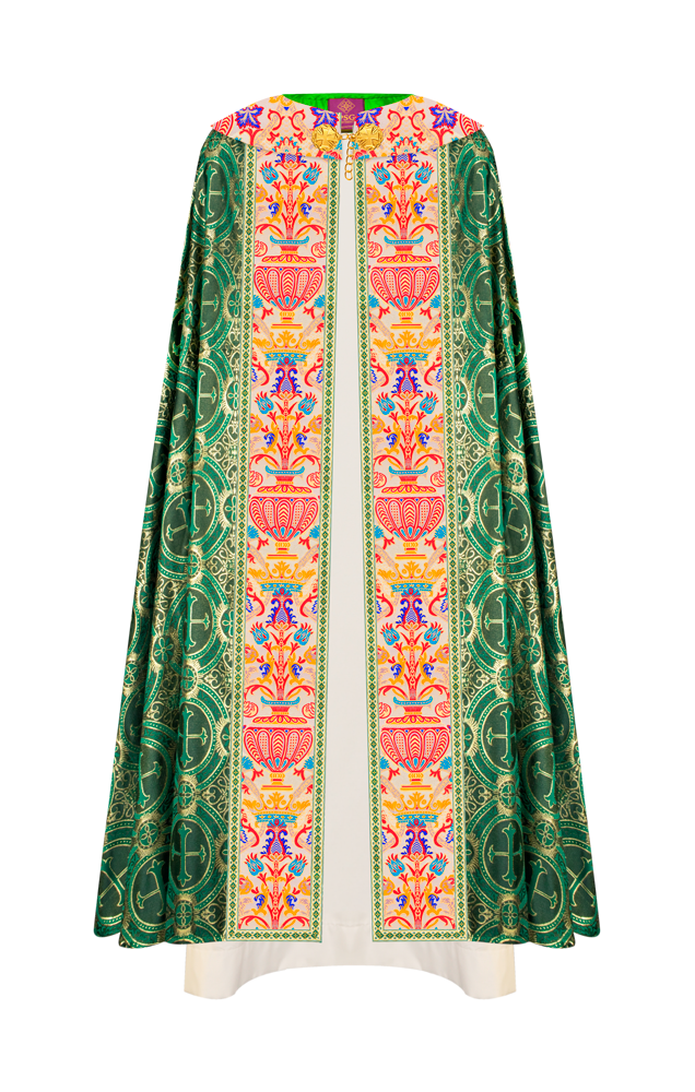 Coronation Tapestry Gothic Cope Braided with Trims