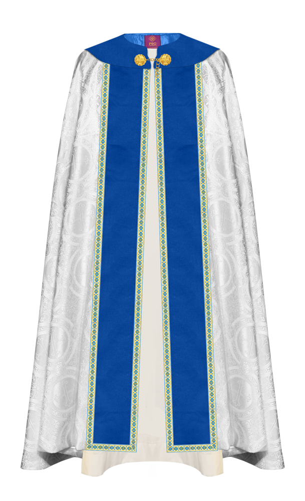 Marian Gothic Cope Vestment with Trims