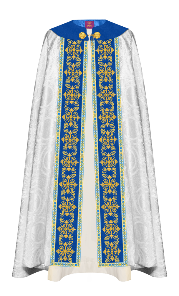 Marian Gothic Cope Vestment with Trims