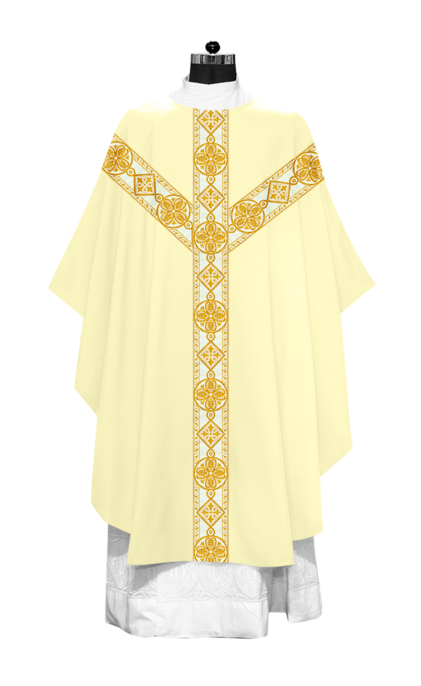 Chasuble with Adorned Woven Braids