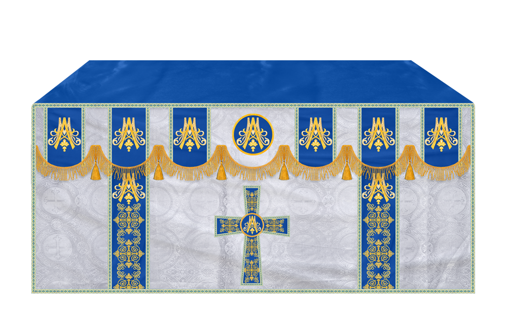 Paramento de Altar Mariano con Adornos