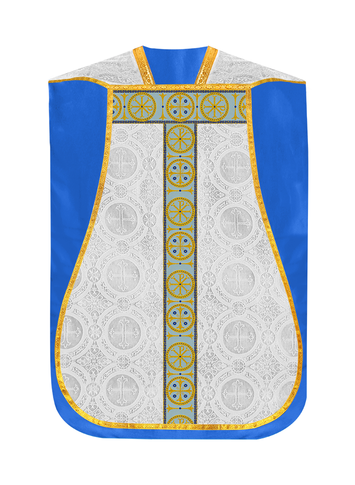 Marian Roman Chasuble with Ornate Orphrey