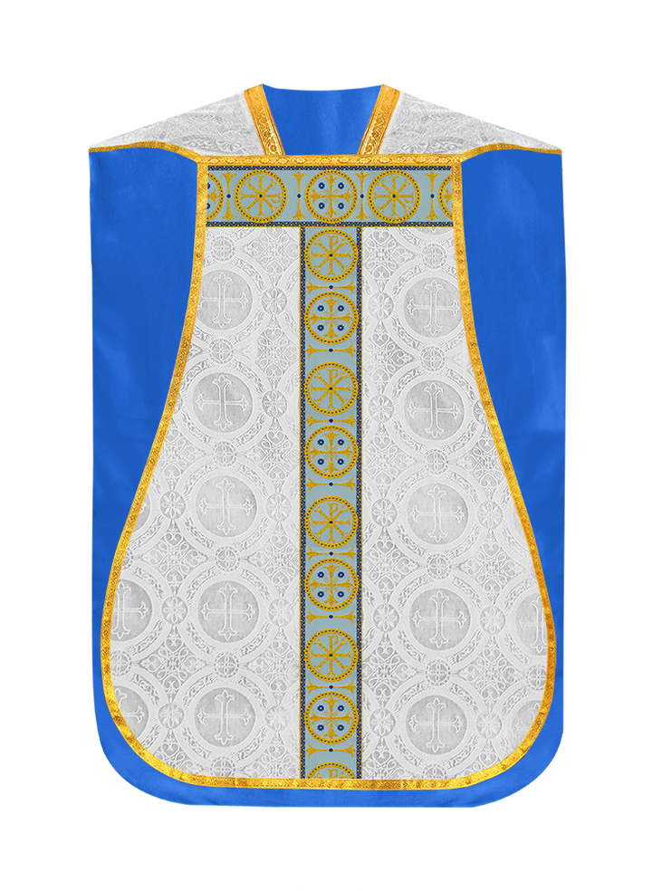 Marian Roman Chasuble with Ornate Orphrey