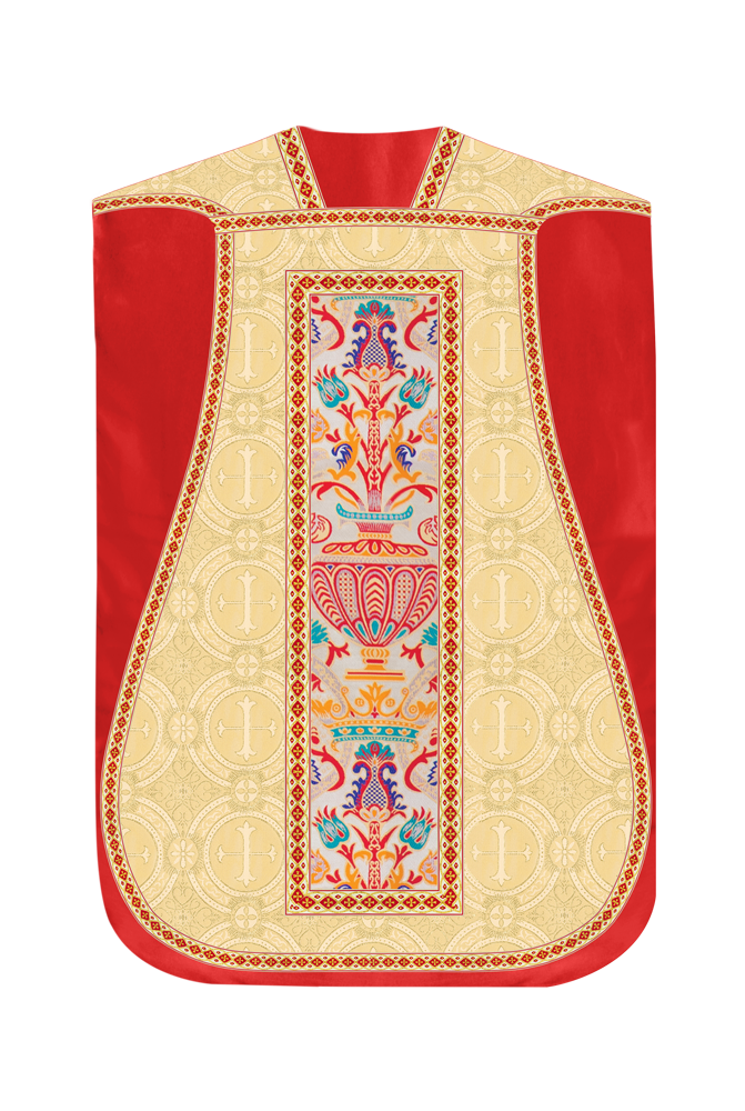 Coronation Tapestry Roman Chasuble with Braided Trims