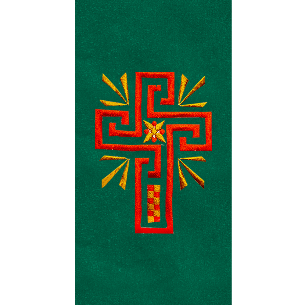 Glory Cross Embroidered Clergy Stole