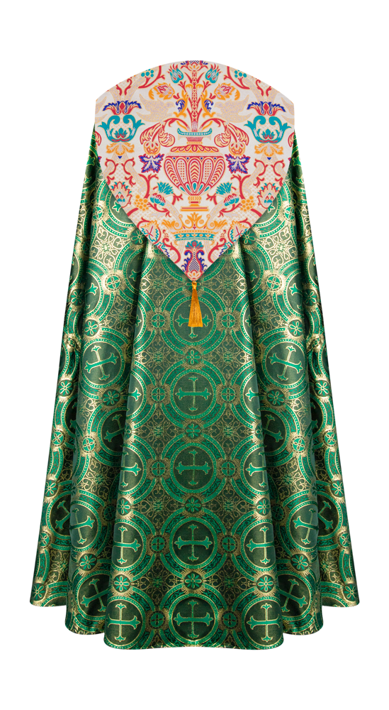 Coronation Tapestry Gothic Cope Braided with Trims