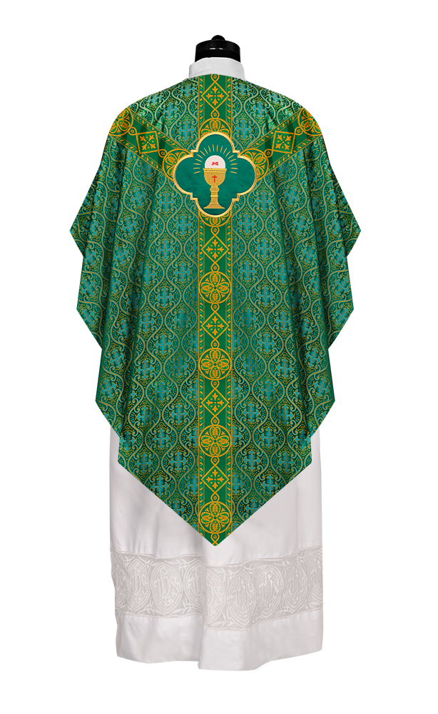 Pugin Chasuble with Intricate Embroidery and Orphrey Details