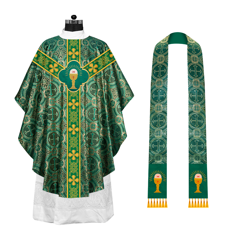 Gothic Chasuble with Motif and Trims