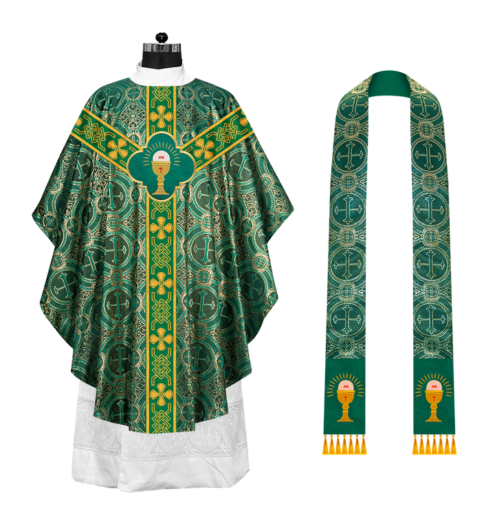 Gothic Chasuble with Motif and Trims