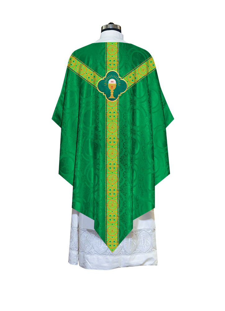 Divine Pugin Chasuble with Braided Lace Orphrey