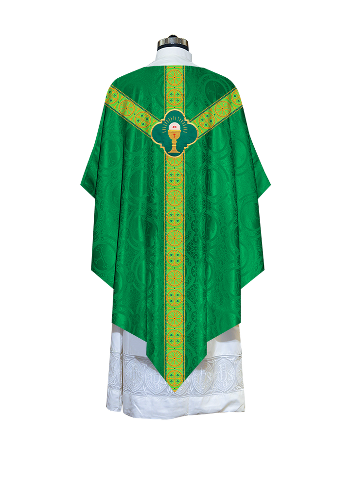 Divine Pugin Chasuble with Braided Lace Orphrey