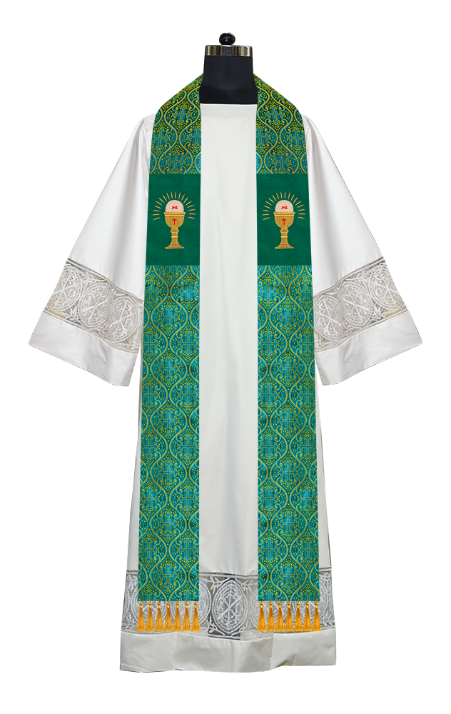 Embroidered Priest Stole with Motif