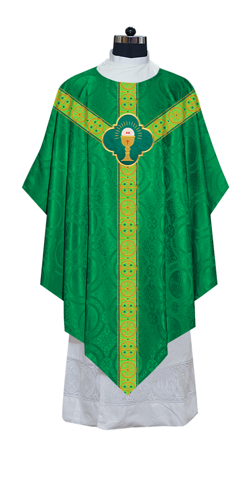 Divine Pugin Chasuble with Braided Lace Orphrey