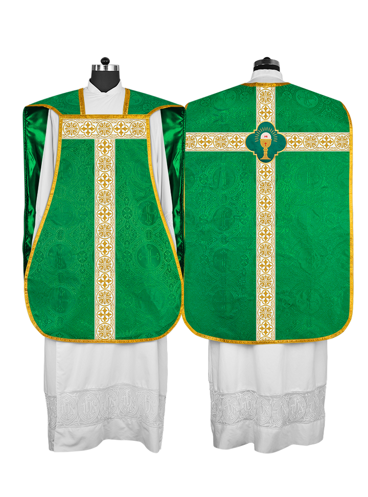 Vestimentas con espalda de violín con motivo y cruz Orphrey