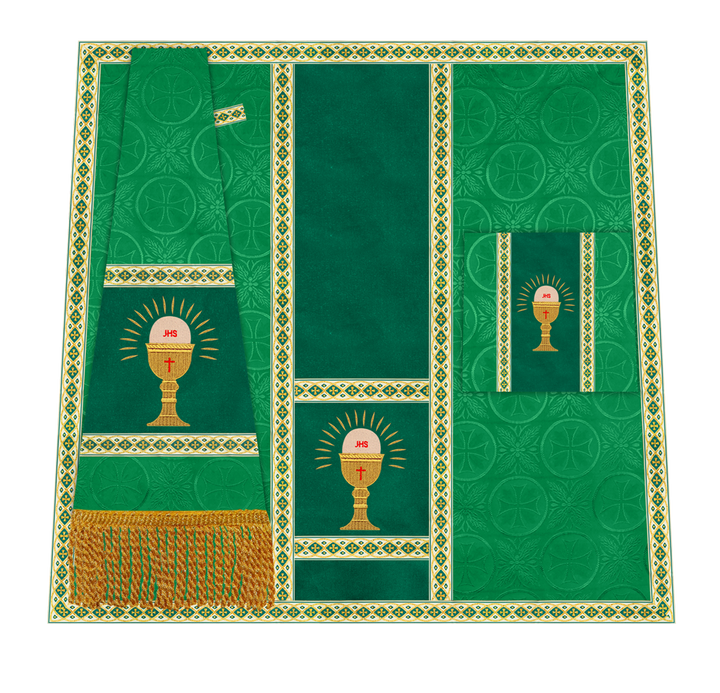 Altar Mass Set with Detailed Motif Embroidery