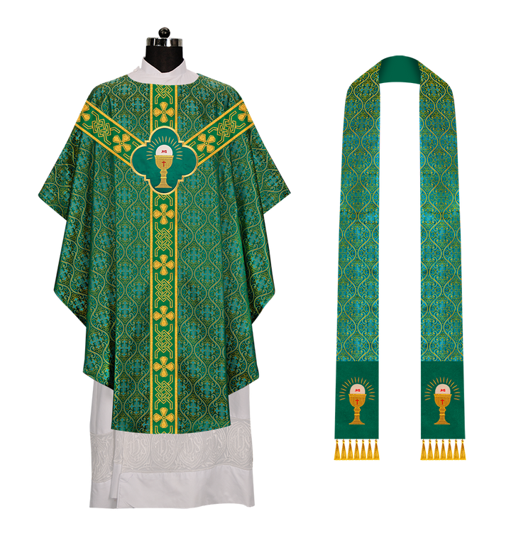 Gothic Chasuble with Motif and Trims