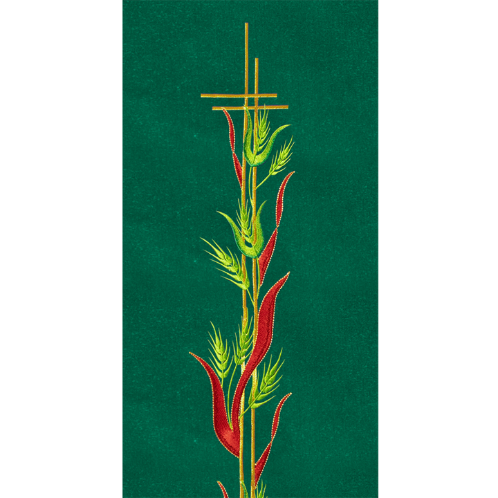 Stole with Adorned Cross Embroidery