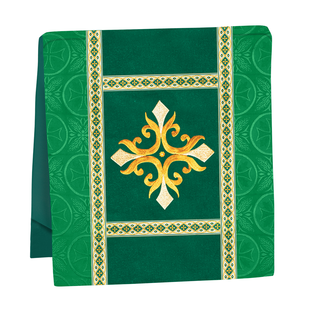 Traditional Altar Mass Set with  Embroidered Motifs