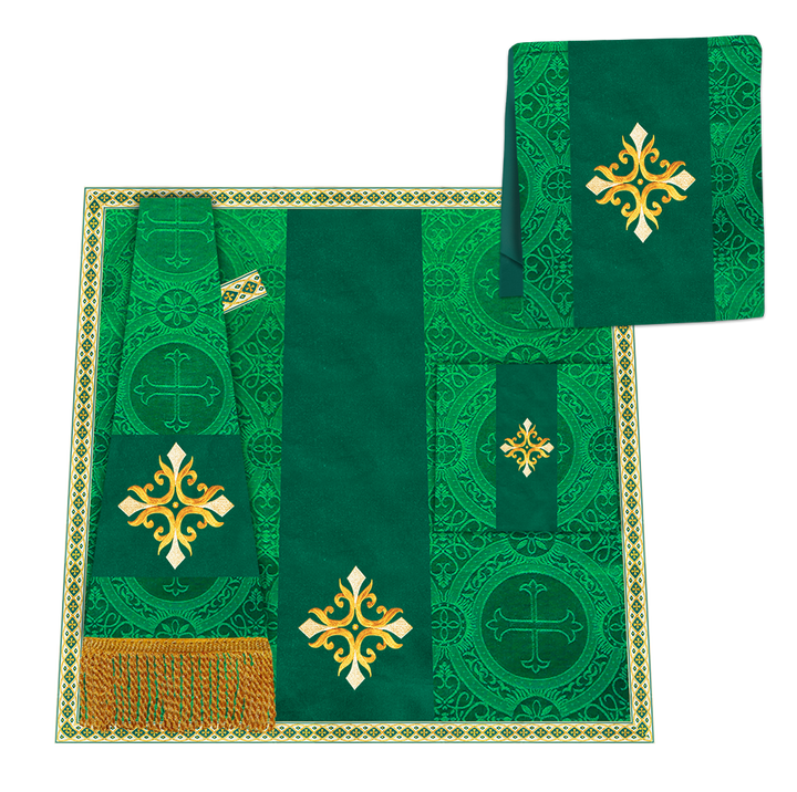 Enhanced Gothic Cope Vestments With Liturgical cross