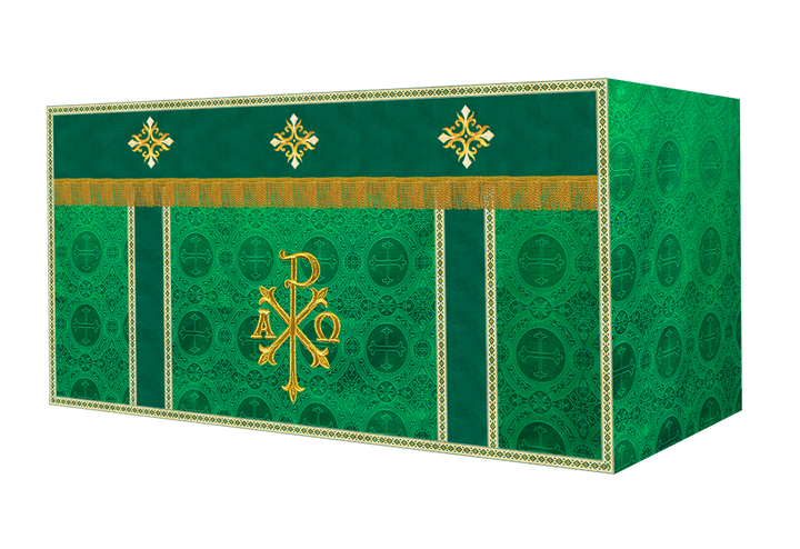 Altar Cloth with Spiritual Cross with Trims