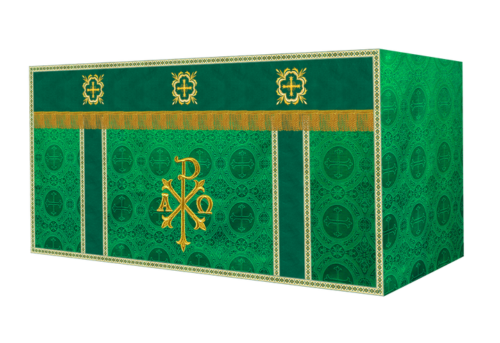 Altar Cloth with Spiritual Cross with Trims