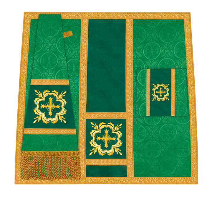 Handcrafted Altar Mass Set with Embroidered Motif