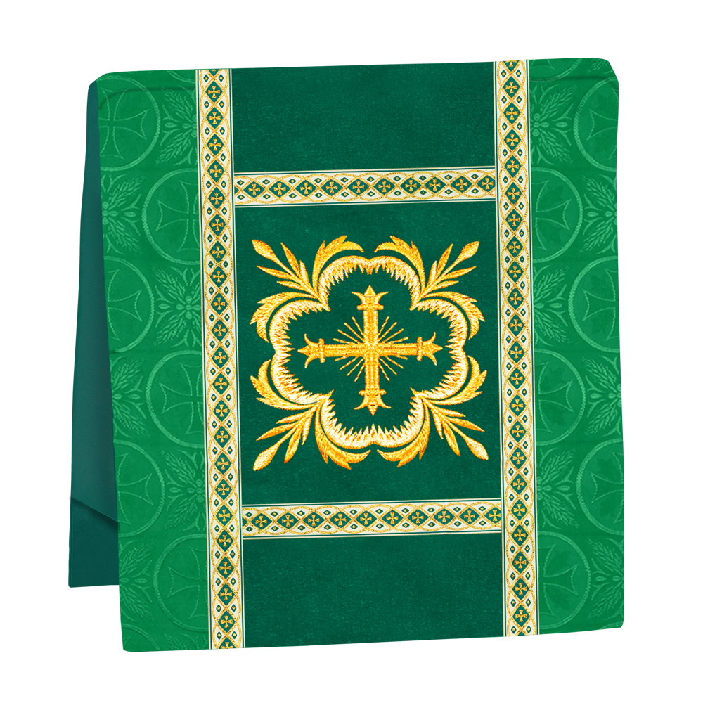 Traditional Altar Mass Set with  Embroidered Motifs